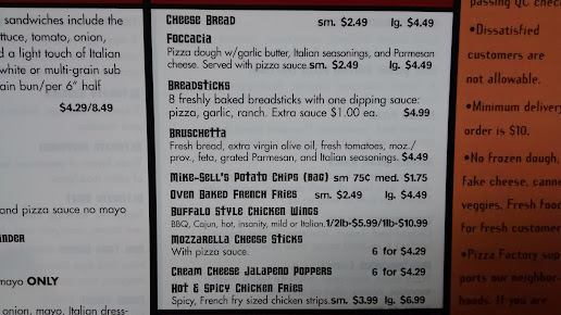 Menu Pizza Factory Daytons Original - 7
