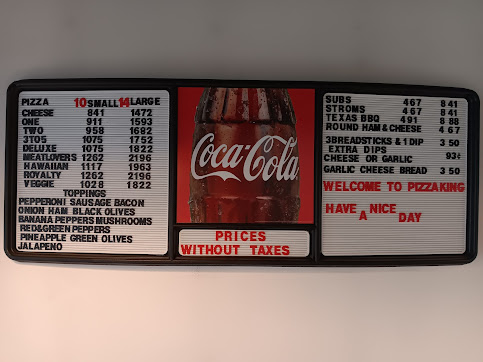 Menu Pizza King Marion South - 1