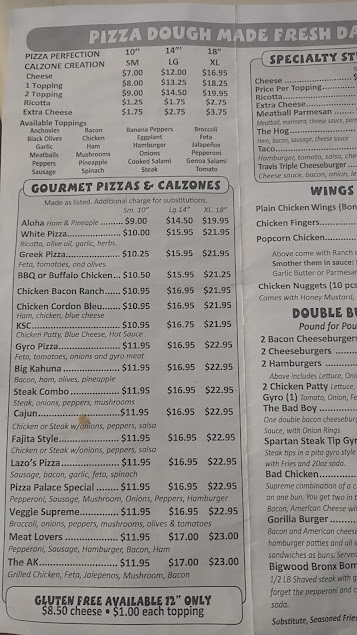 Menu Pizza Palace Bellows Falls - 7