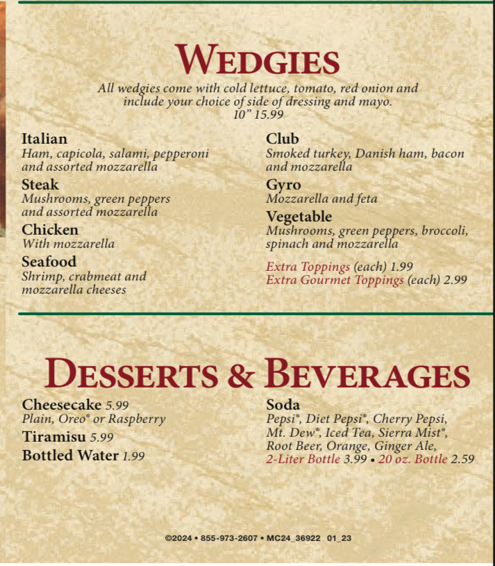Menu Pizza Palermo Penn Hills - 0