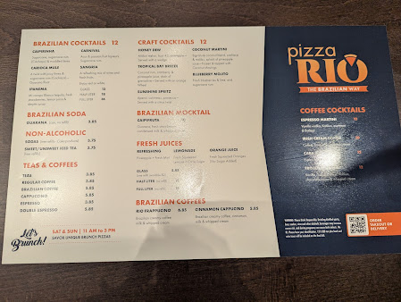 Menu Pizza Rio The Brazilian Way Pigeon Forge - 7
