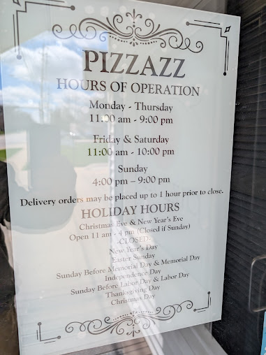 Menu Pizzazz Pizza Mayfield Village - 7