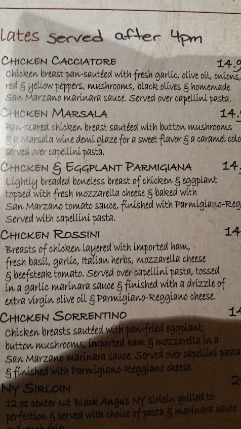 Menu Pizzeria Romana North Attleboro - 6