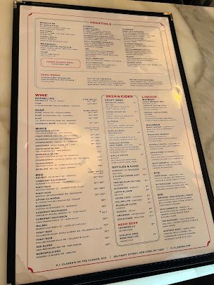 Menu P.j. Clarke's On The Hudson - 3