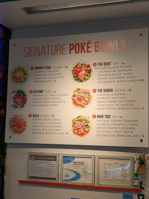 Menu Poke Bros Woodfield Village Green - 3