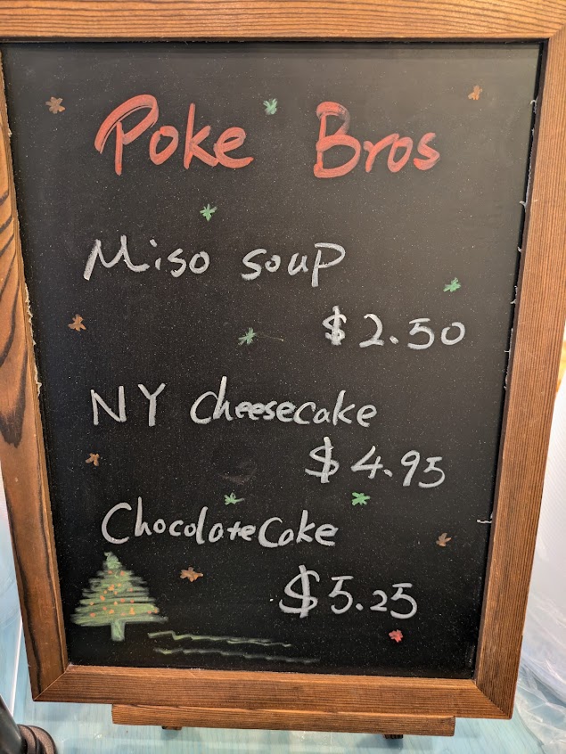 Menu Poke Bros Woodfield Village Green - 7