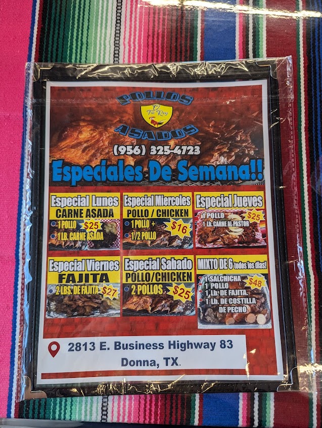 Menu Pollos Asados El Tio Roy - 1