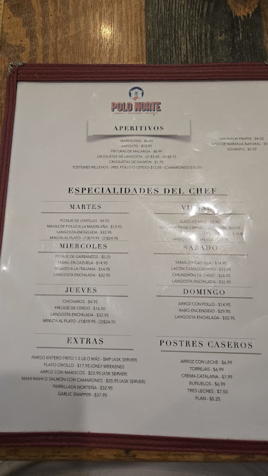 Menu Polo Norte Kendall - 7