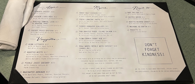 Menu Poole's - 1