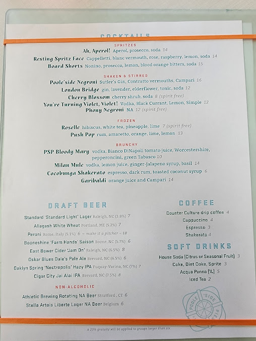 Menu Poole's - 6