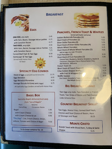 Menu Port Ewen Diner - 1