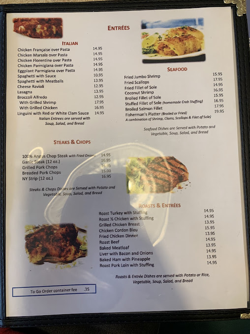 Menu Port Ewen Diner - 7