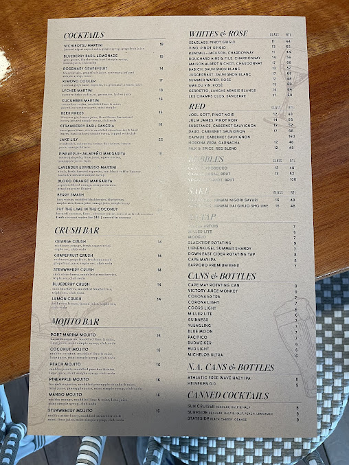Menu Port Marina And Restaurant - 0