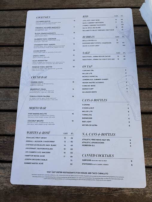 Menu Port Marina And Restaurant - 3