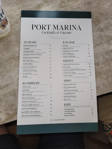Menu Port Marina And Restaurant - 4