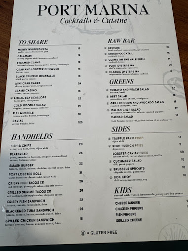Menu Port Marina And Restaurant - 6