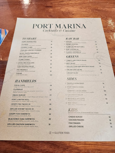 Menu Port Marina And Restaurant - 7