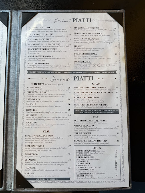 Menu Positano - 1