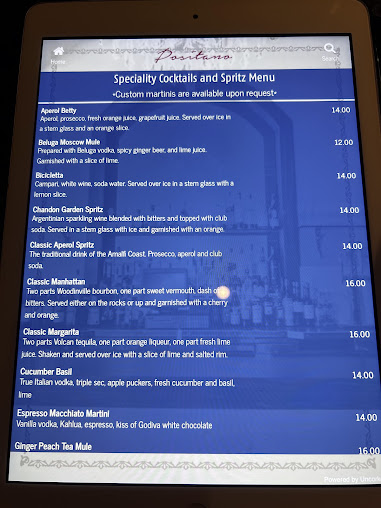 Menu Positano - 4