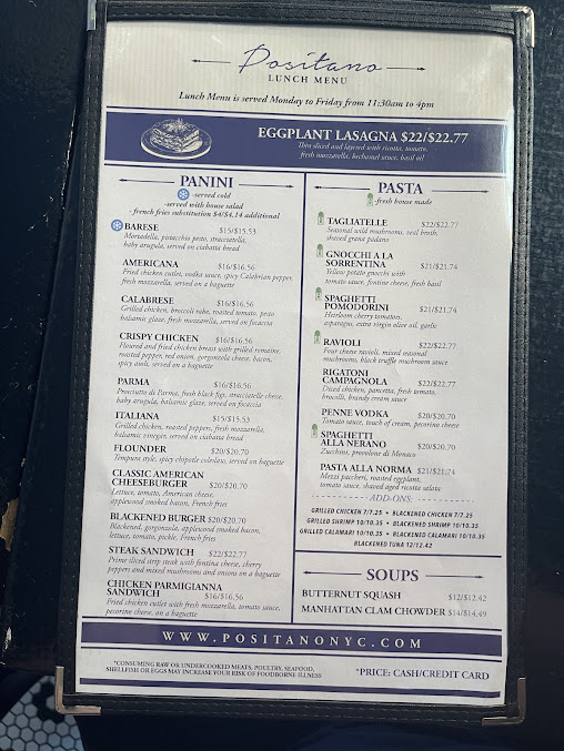 Menu Positano - 7