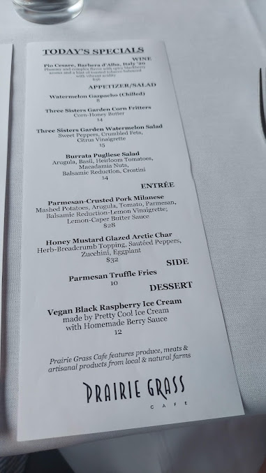Menu Prairie Grass Cafe - 2
