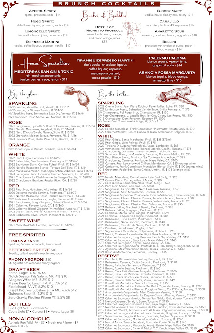 Menu Prima Boston - 1