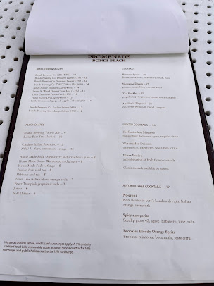 Menu Promenade Beach Bar - 5