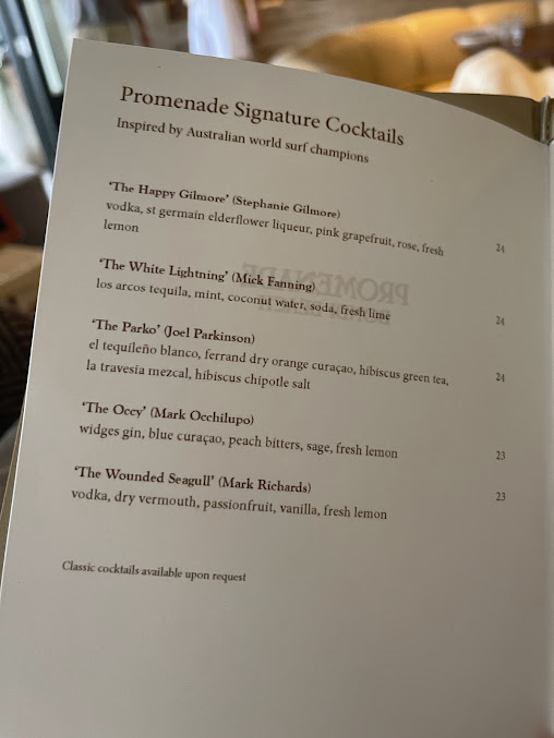 Menu Promenade Beach Bar - 6
