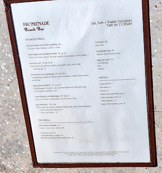 Menu Promenade Beach Bar - 8