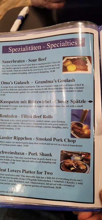 Menu Prost German Restaurant Aberdeen Md - 2