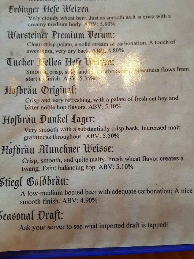 Menu Prost German Restaurant Aberdeen Md - 6