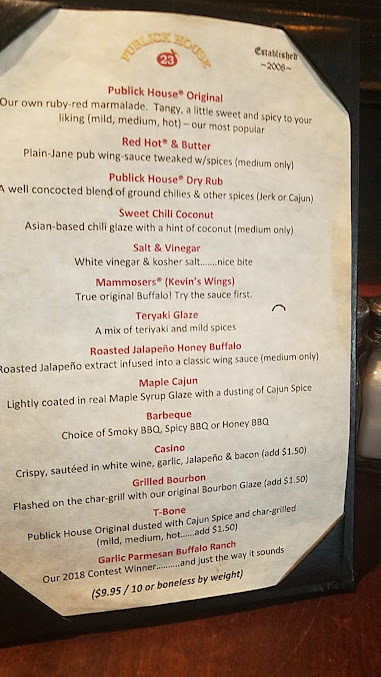 Menu Publick House 23 - 5