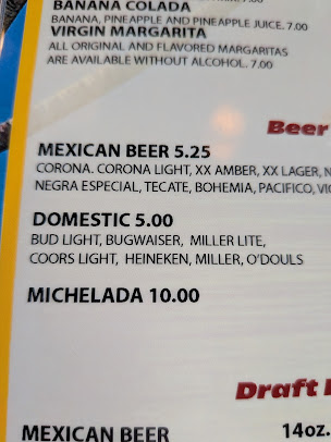Menu Pueblo Viejo Mexican Restaurant Stetson Hills - 1