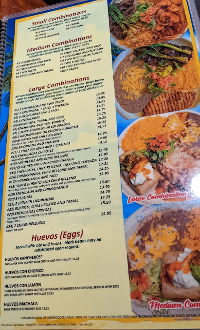 Menu Pueblo Viejo Mexican Restaurant Stetson Hills - 9