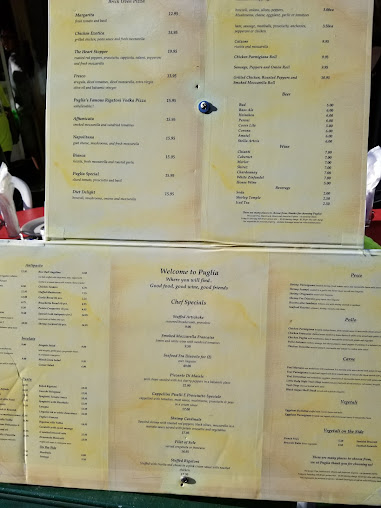 Menu Puglia | Italian - 1