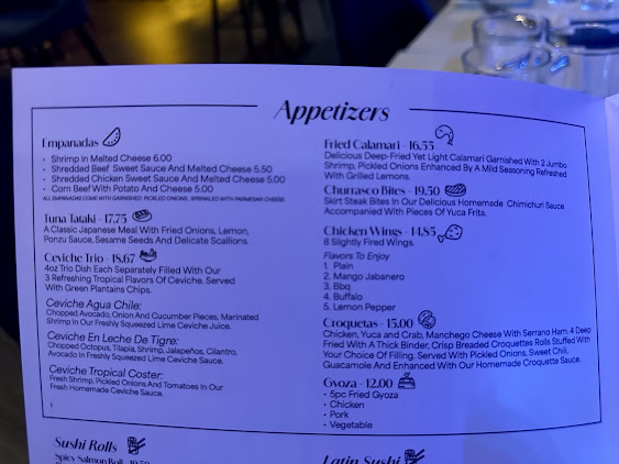 Menu Pura Vida Cocktail Bar Restaurant - 6