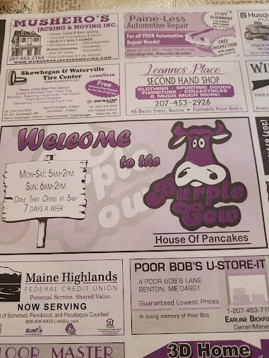 Menu Purple Cow House Of Pancakes - 7
