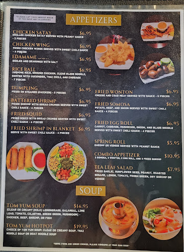 Menu Quality Thai Restaurant - 0