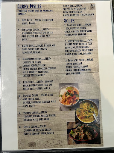 Menu Quality Thai Restaurant - 1