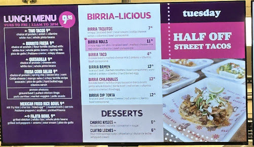 Menu Que Fresa Taqueria + Bar (Wesley Heights) - 0