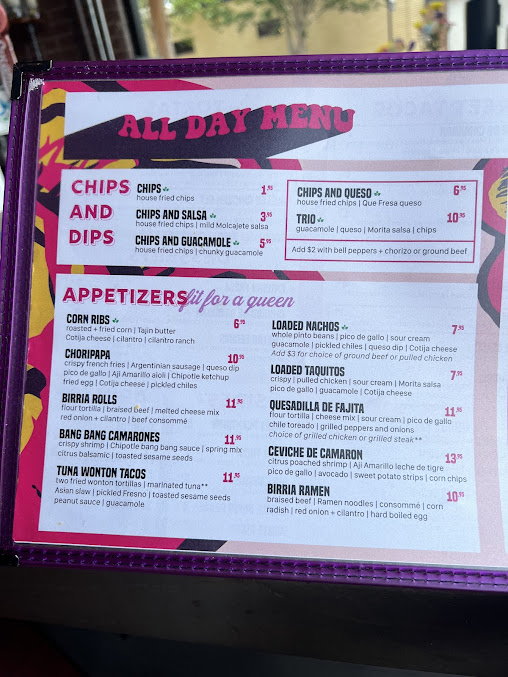 Menu Que Fresa Taqueria + Bar (Wesley Heights) - 7