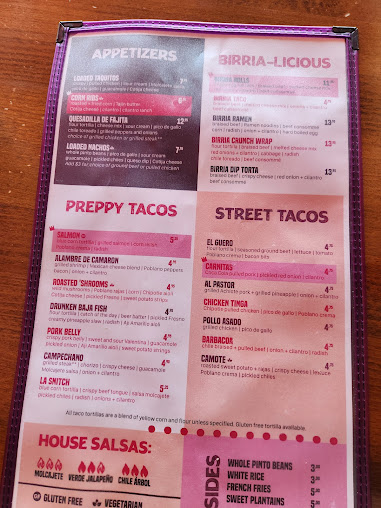 Menu Que Fresa Taqueria + Bar (Wesley Heights) - 9
