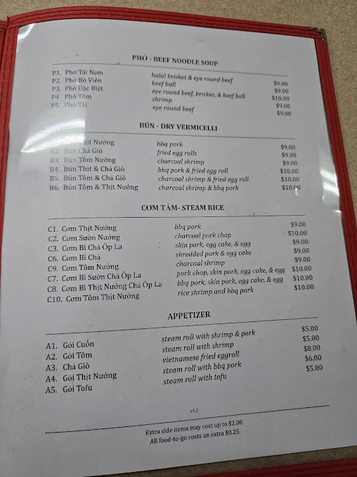 Menu Quoc Huong Banh Mi Fast Food - 7