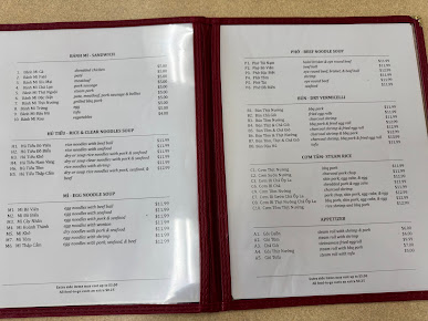Menu Quoc Huong Banh Mi Fast Food - 9