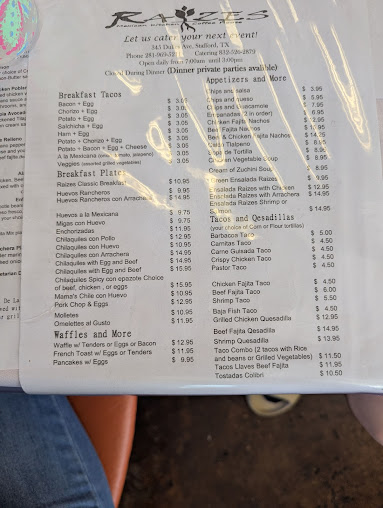 Menu Raizes - 0