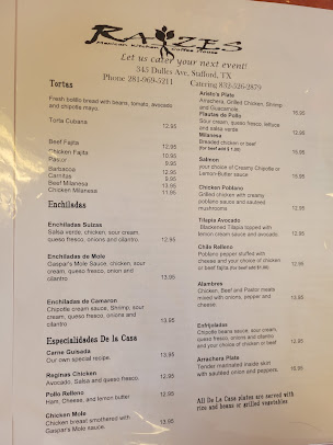 Menu Raizes - 2