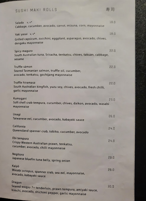 Menu Raku - 2
