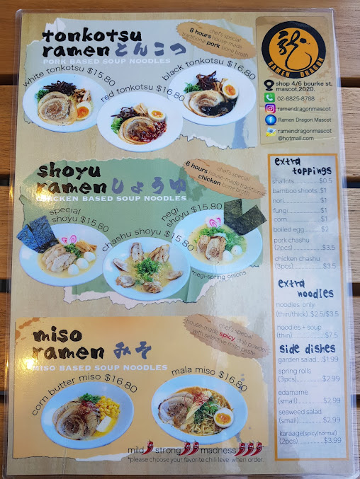 Menu Ramen Dragon - 4