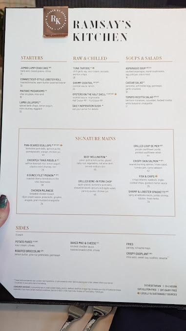 Menu Ramsay's Kitchen By Gordon Ramsay - Boston - 5