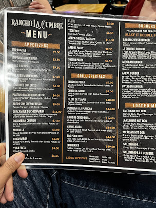 Menu Rancho La Cumbre Latin Food - 0